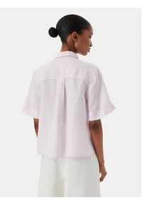 TOMMY HILFIGER - Tommy Hilfiger Koszula WW0WW48925 Fioletowy Relaxed Fit. Kolor: fioletowy. Materiał: len #4