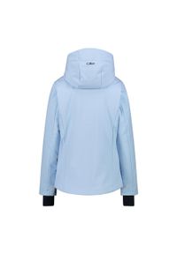 Kurtka damska narciarska CMP 34W3976. Typ kołnierza: kaptur. Kolor: niebieski. Materiał: softshell. Sezon: zima. Sport: narciarstwo