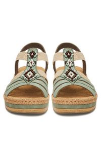 Rieker Sandały CEO-V0920-52 Zielony. Kolor: zielony. Materiał: materiał #3