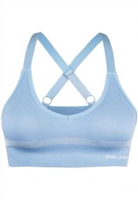 GORILLA WEAR - Selah Bezszwowe Biustonosz sportowy ight Niebieski. Kolor: niebieski. Sport: fitness