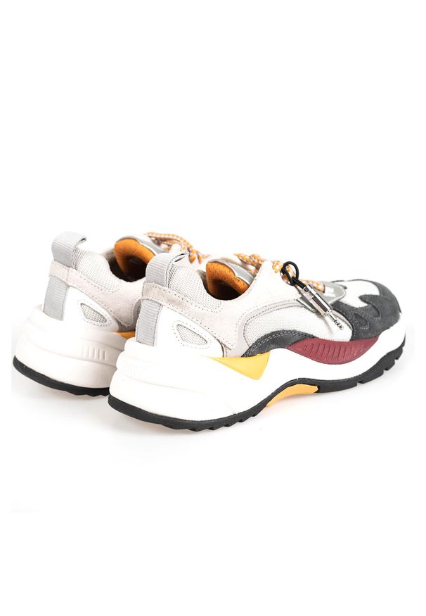 Geox Sneakersy "T02 A" | Nebula | T02 A | Kobieta | Żółty, Szary. Kolor: wielokolorowy, szary, żółty. Materiał: skóra, materiał