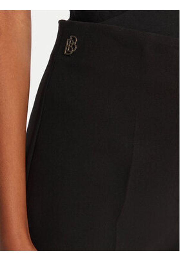 Babylon Spodnie materiałowe S00551 Czarny Regular Fit. Kolor: czarny. Materiał: syntetyk