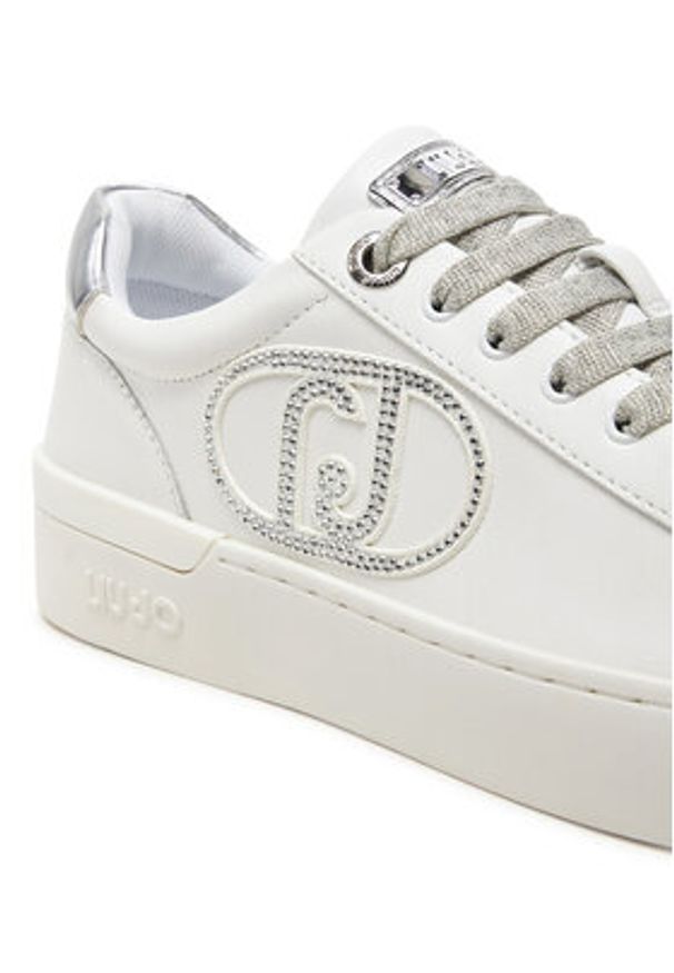 Liu Jo Sneakersy Silvia BF4023 PX179 Biały. Kolor: biały. Materiał: skóra