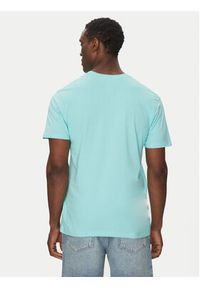 Quiksilver T-Shirt EQYZT08065 Turkusowy Regular Fit. Kolor: turkusowy. Materiał: bawełna #3