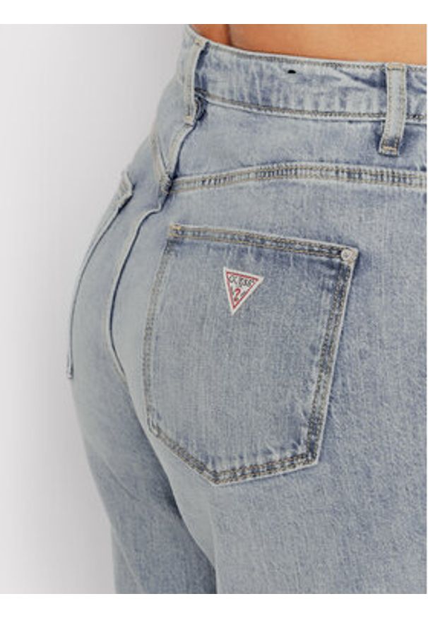 Guess Jeansy W2YA21 D4NH6 Niebieski Mom Fit. Kolor: niebieski
