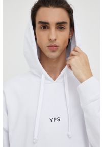 Young Poets Society bluza bawełniana 107258 męska kolor biały z kapturem z nadrukiem. Typ kołnierza: kaptur. Kolor: biały. Materiał: bawełna. Wzór: nadruk #3