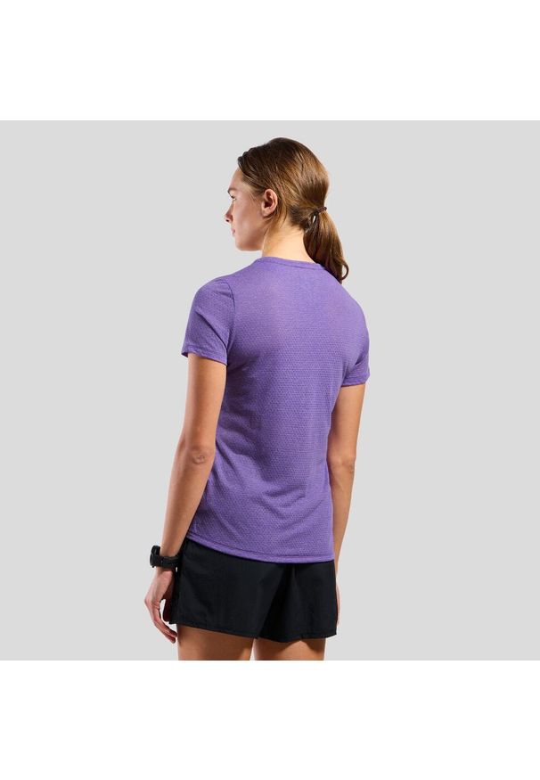 Koszulka damska Odlo ESSENTIAL LINENCOOL T-shirt crew neck s/s. Kolor: fioletowy. Sport: bieganie