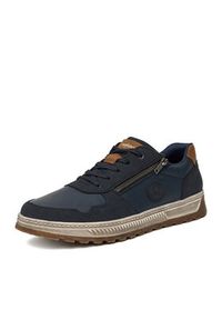 Rieker Sneakersy 37029-16 Granatowy. Kolor: niebieski. Materiał: syntetyk, materiał