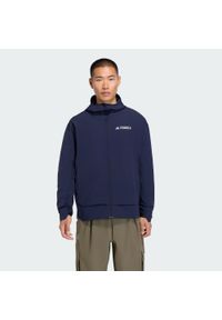 Adidas - Kurtka Terrex Multi Softshell. Kolor: niebieski. Materiał: softshell. Sport: turystyka piesza #1