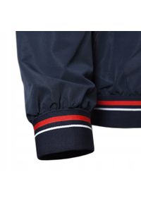 Granatowa Wiatrówka Męska z Odpinanym Kapturem - Pako Jeans. Kolor: niebieski. Materiał: poliester. Sezon: wiosna, jesień #9