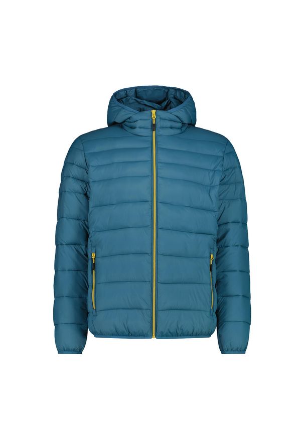 Kurtka z kapturem CMP. Typ kołnierza: kaptur. Kolor: niebieski. Materiał: puch. Sezon: zima. Sport: narciarstwo