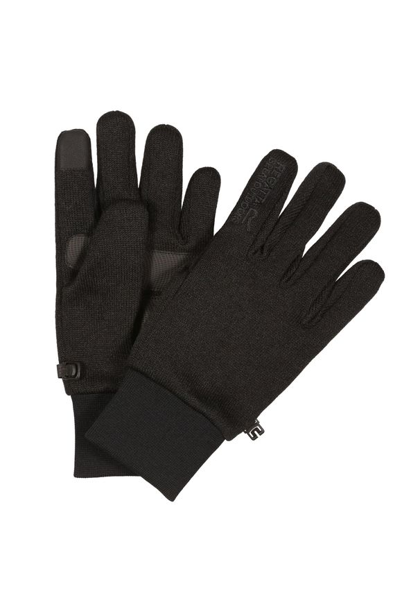 Regatta - Męskie rękawiczki Veris czarne. Kolor: zielony, brązowy, wielokolorowy. Sport: turystyka piesza, kolarstwo