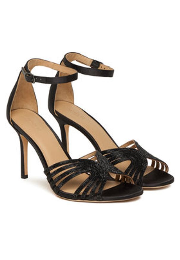 Lauren Ralph Lauren - LAUREN RALPH LAUREN Sandały Allie 802P02072002 Czarny. Kolor: czarny. Materiał: materiał