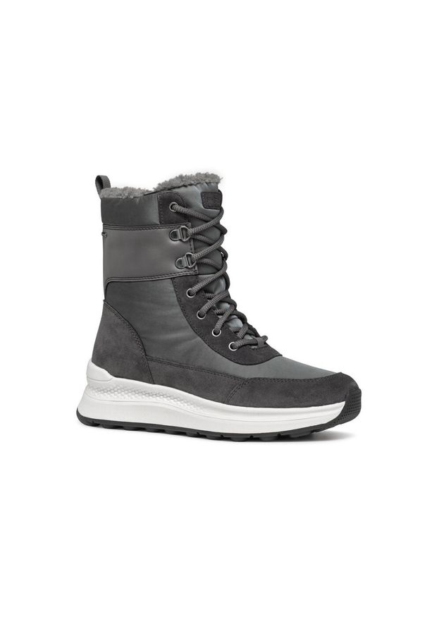 Damskie buty zimowe Geox Spherica Actif. Kolor: szary. Sezon: zima. Styl: elegancki