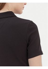 TOMMY HILFIGER - Tommy Hilfiger Polo 1985 WW0WW42047 Czarny Slim Fit. Typ kołnierza: polo. Kolor: czarny. Materiał: bawełna #4