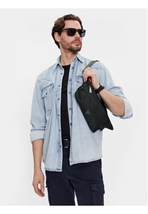 Guess Saszetka nerka HMRONY P4291 Czarny. Kolor: czarny. Materiał: materiał