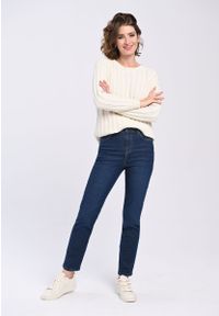 Volcano - Jeansy z wysokim stanem D-AGNES 6. Stan: podwyższony. Kolekcja: plus size. Długość: długie #1