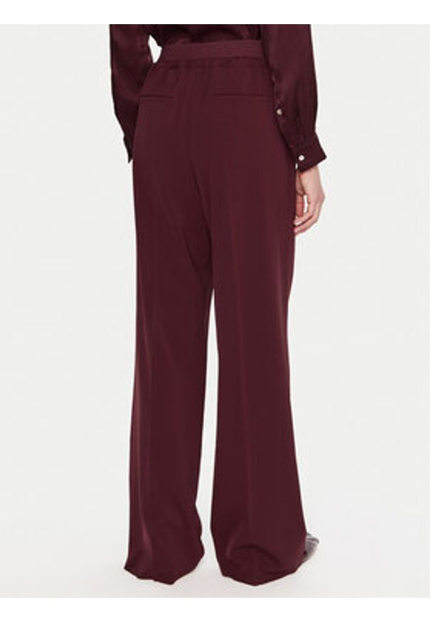 Marella Spodnie materiałowe Vanto 2523136065 Bordowy Regular Fit. Kolor: czerwony. Materiał: syntetyk