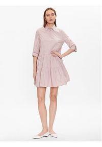 Fabiana Filippi Sukienka koszulowa ABD273W188 Różowy Regular Fit. Kolor: różowy. Materiał: bawełna. Typ sukienki: koszulowe #3