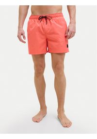Jack & Jones - Jack&Jones Szorty kąpielowe Maui 12272776 Różowy Regular Fit. Kolor: różowy. Materiał: syntetyk