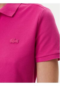 Lacoste Polo PF5462 Różowy Slim Fit. Typ kołnierza: polo. Kolor: różowy. Materiał: bawełna #4