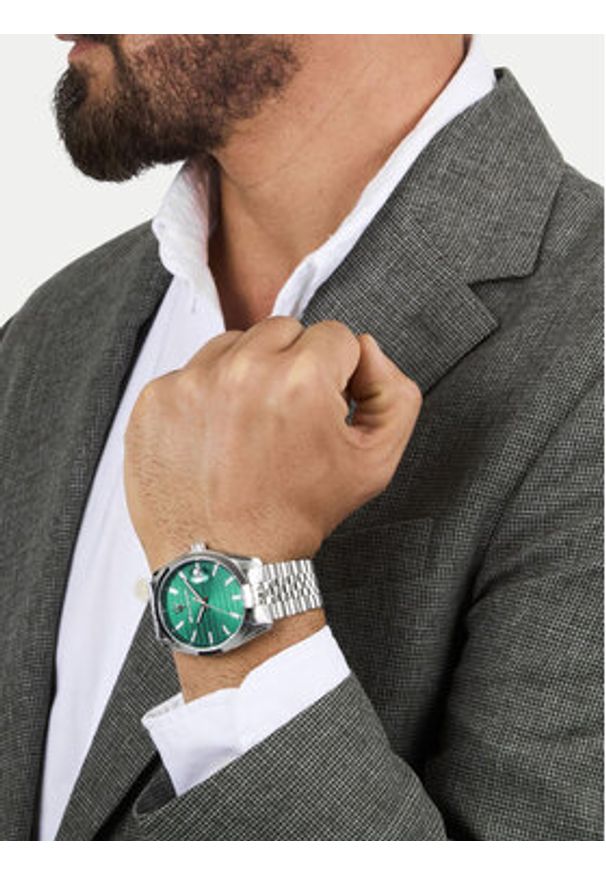 Maserati Zegarek Attrazione R8853151027 Srebrny. Kolor: srebrny