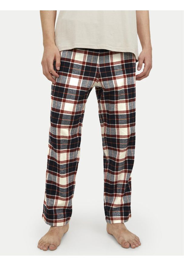 Jack & Jones Spodnie piżamowe Crimon 12182711 Kolorowy Regular Fit. Materiał: bawełna. Wzór: kolorowy