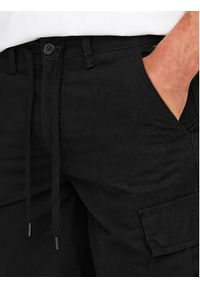 Only & Sons Szorty materiałowe Loc Cargo 22029214 Czarny Regular Fit. Kolor: czarny. Materiał: bawełna #4