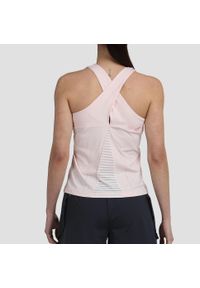 Koszulka na ramiączka do padla damska Bullpadel Envio. Kolor: różowy. Materiał: jersey, nylon, tkanina. Długość rękawa: na ramiączkach