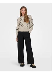 JDY Sweter 15304813 Écru Regular Fit. Materiał: syntetyk #4