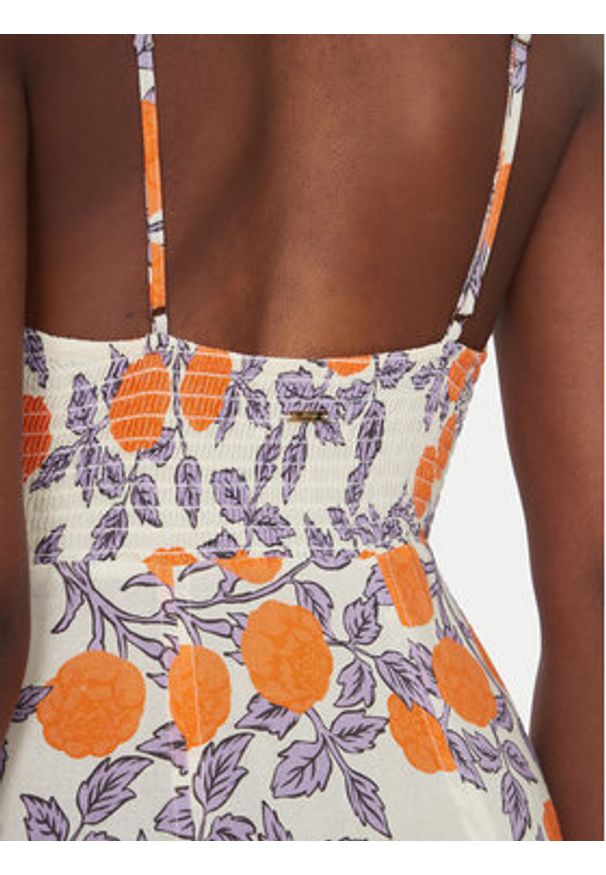 Maaji Sukienka letnia Western Orange Flower Sia PT2748CLD001 Pomarańczowy Regular Fit. Kolor: pomarańczowy. Materiał: wiskoza. Sezon: lato