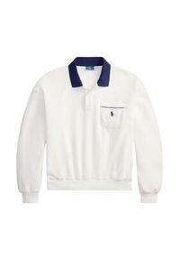 Polo Ralph Lauren Bluza 211A12737002 Biały Relaxed Fit. Typ kołnierza: polo. Kolor: biały. Materiał: bawełna #6