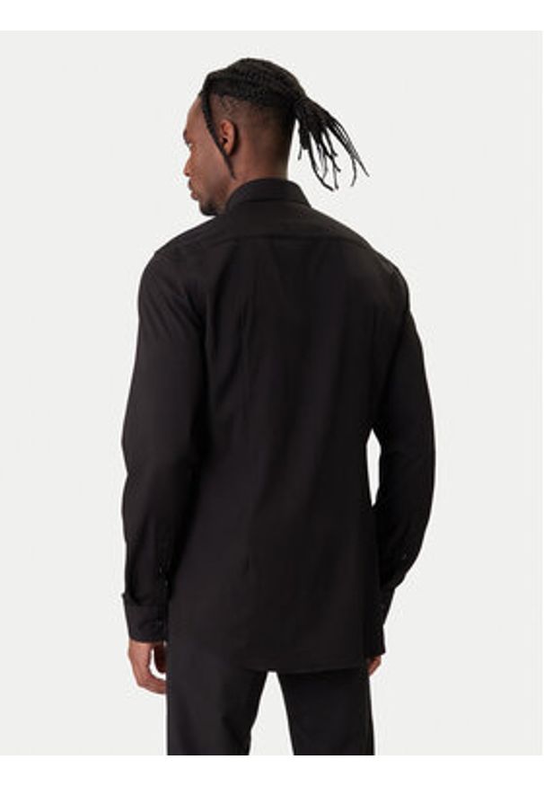 Hugo - HUGO Koszula Kenno 50551242 Czarny Slim Fit. Kolor: czarny. Materiał: wiskoza