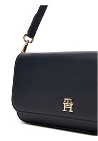TOMMY HILFIGER - Tommy Hilfiger Torebka Th Icon Conv AW0AW17677 Granatowy. Kolor: niebieski. Materiał: skórzane #5