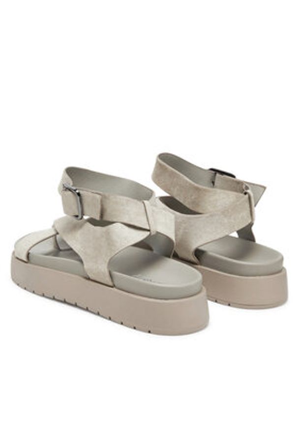 Jenny - JENNY Sandały HY69916-4 Szary. Kolor: szary. Materiał: materiał, syntetyk