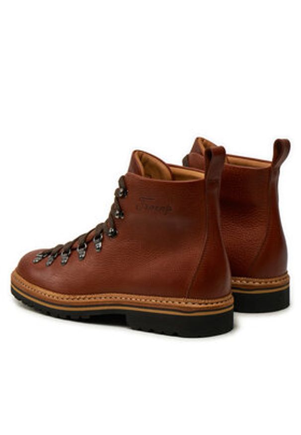 Fracap Trapery Magnifico M120 Brązowy. Kolor: brązowy. Materiał: skóra