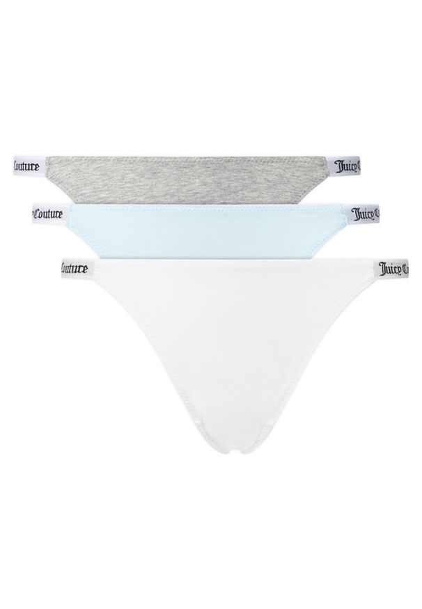 Juicy Couture Komplet stringów JCTTH225951 Kolorowy. Materiał: bawełna. Wzór: kolorowy