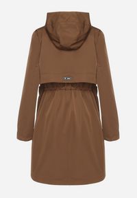 Born2be - Brązowa Kurtka Parka z Kapturem ze Wzorem w Kratę i Podpinanymi Rękawami Gavaria. Okazja: na spotkanie biznesowe, na co dzień. Typ kołnierza: kaptur. Kolor: brązowy. Materiał: jeans. Styl: elegancki, casual, klasyczny, biznesowy #6