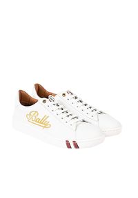 Bally Sneakersy "Wiera" | 6221378 | Wiera | Kobieta | Biały. Kolor: biały. Materiał: skóra. Wzór: aplikacja #1