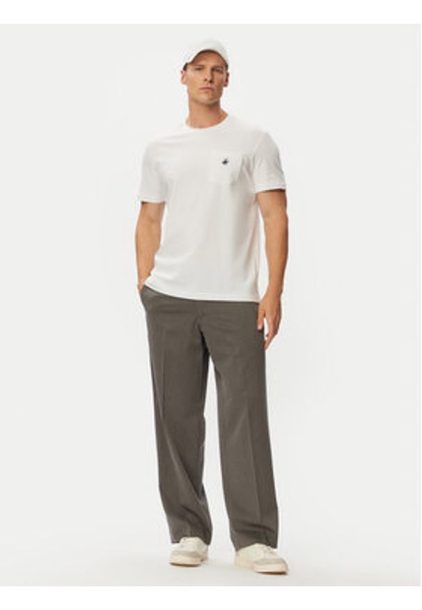 Beverly Hills Polo Club T-Shirt P-SS26M-TS414000 Biały Regular Fit. Typ kołnierza: polo. Kolor: biały. Materiał: bawełna