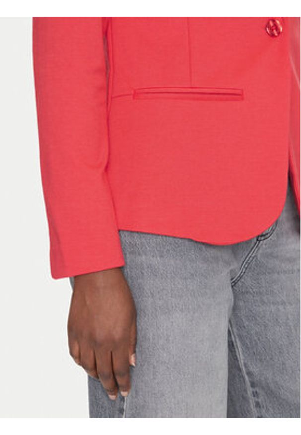 Fransa Marynarka 20605896 Czerwony Regular Fit. Kolor: czerwony. Materiał: syntetyk