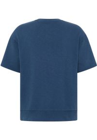 Mustang - MUSTANG BEN CREWNECK SSLEEVE MĘSKA BLUZA Z KRÓTKIM RĘKAWEM INSIGNIA BLUE 1013870 5230. Długość rękawa: krótki rękaw. Długość: krótkie