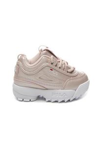 Buty do chodzenia niemowlęce Fila Disruptor F Inf. Zapięcie: sznurówki. Kolor: różowy. Materiał: materiał, syntetyk. Szerokość cholewki: normalna. Sport: turystyka piesza #1