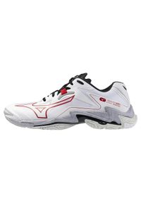 Buty halowe Mizuno Wave Lightning Z. Zapięcie: sznurówki. Kolor: czarny, biały, wielokolorowy. Materiał: tkanina, syntetyk, materiał. Szerokość cholewki: normalna. Model: Mizuno Wave. Sport: siatkówka #1
