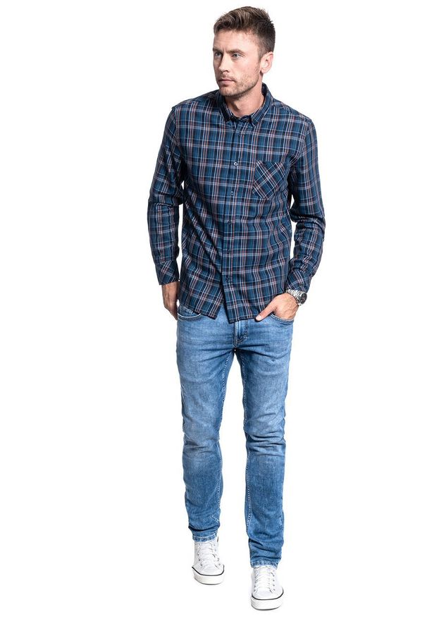 Mustang - MĘSKA KOSZULA MATERIAŁOWA MUSTANG CLEMENS BDC TWILL 1008976 11602. Materiał: materiał