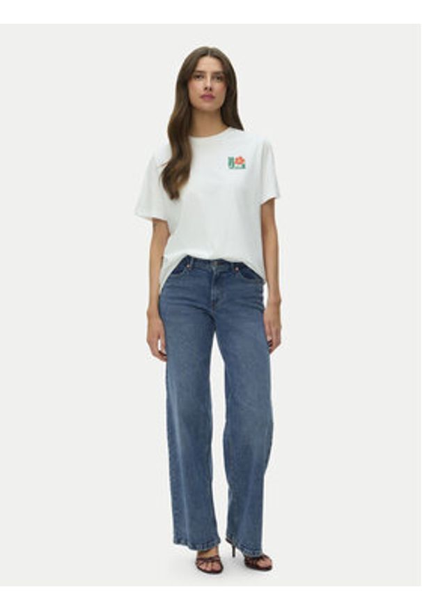 Vero Moda T-Shirt Mariane 10343545 Biały Oversize. Kolor: biały. Materiał: bawełna