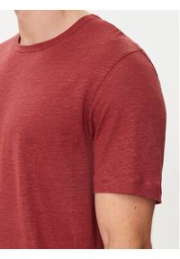 BOSS - Boss T-Shirt Tiburt 456 50511612 Czerwony Regular Fit. Kolor: czerwony. Materiał: len #4
