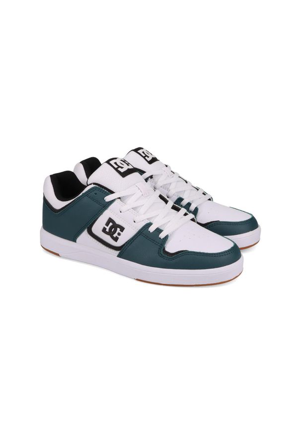 DC Shoes - Skórzane buty skate dla Mężczyzn DC CURE. Kolor: niebieski. Materiał: guma, skóra. Szerokość cholewki: normalna. Sport: skateboard
