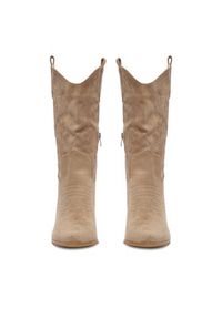 DeeZee Kowbojki 8555A Beżowy. Kolor: beżowy. Materiał: materiał #6