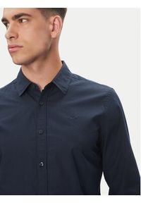 Mustang Koszula Canton 1016238 Granatowy Slim Fit. Kolor: niebieski. Materiał: bawełna
